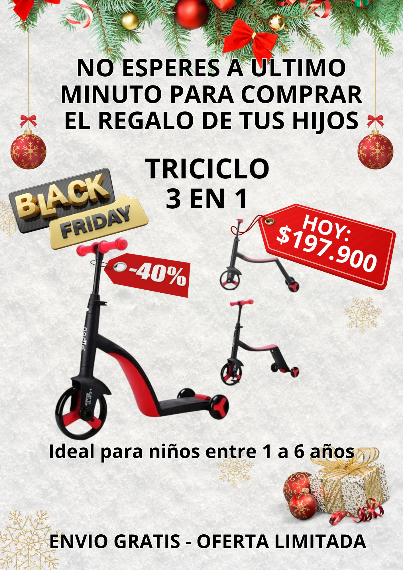 🚲🌈Triciclo 3 en 1 de pura diversión!