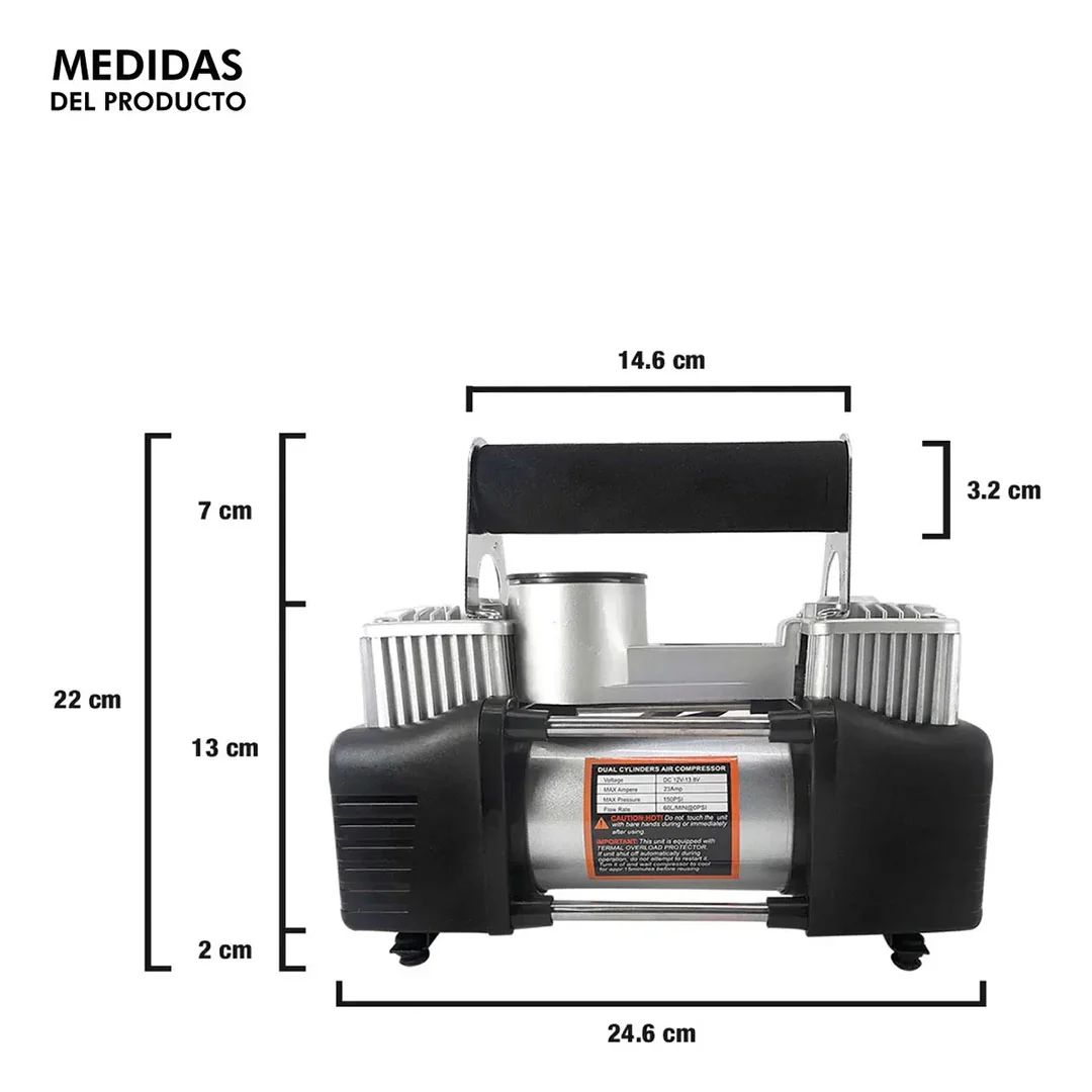 Compresor 4x4 Doble pistón: Tu aliado en el camino🛣️🏎️