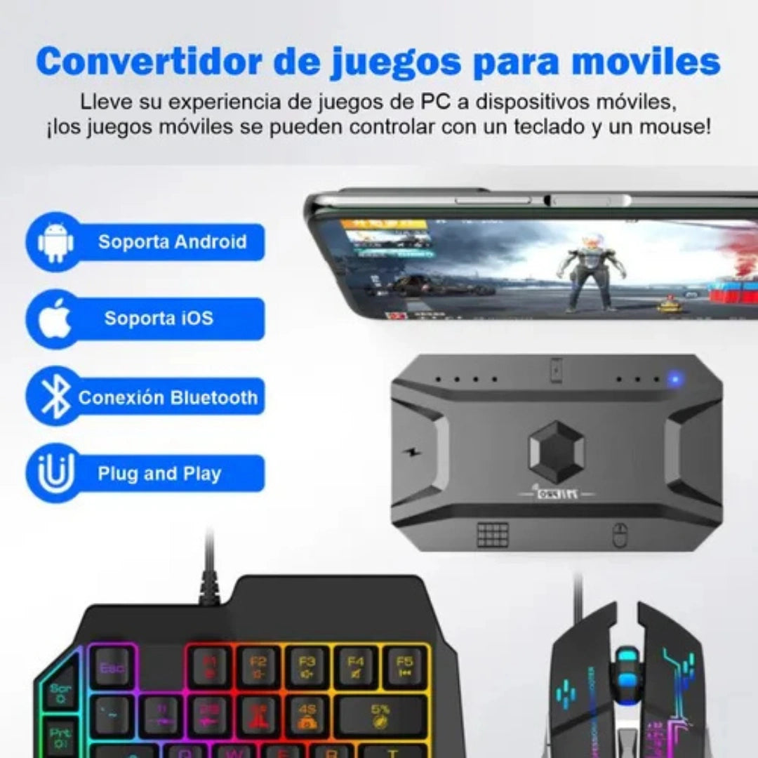 Combo Gamer Para Celular Rgb G98