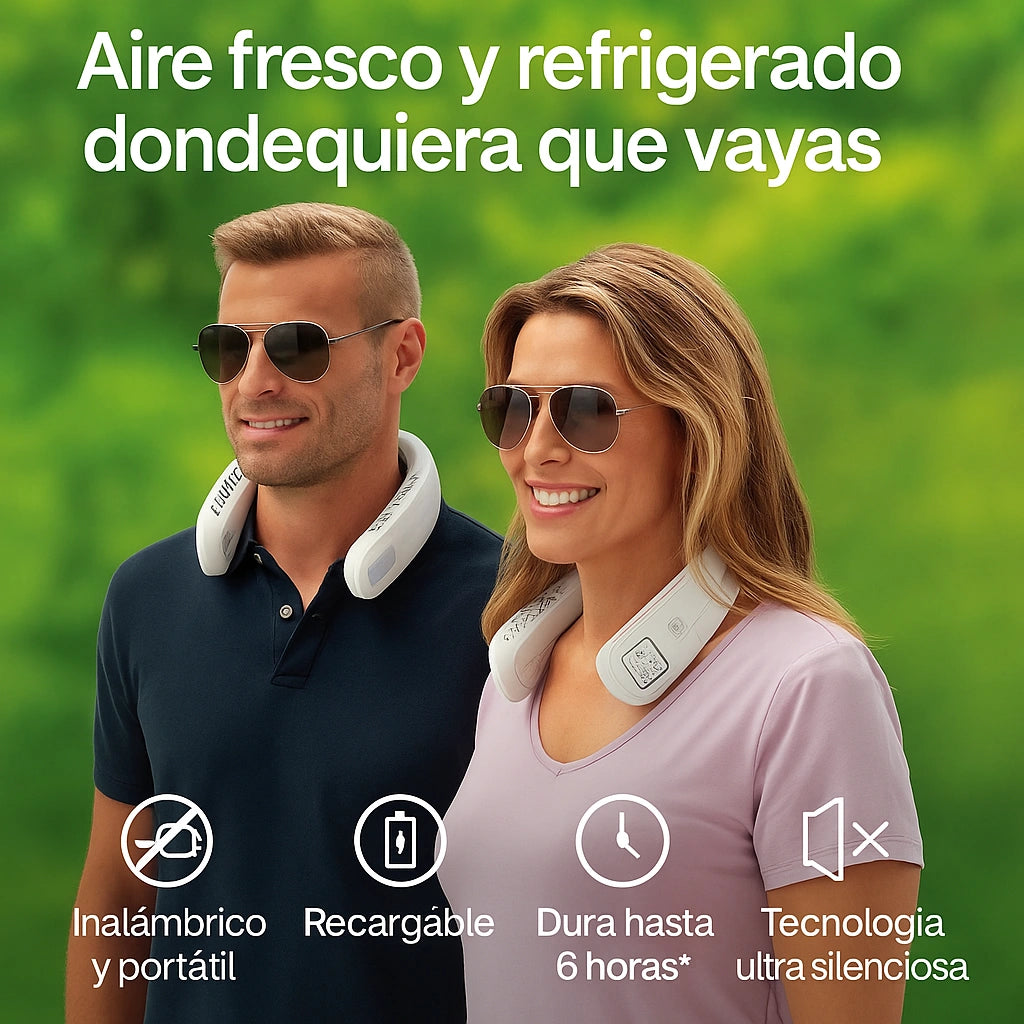 VENTILADOR DE CUELLO RECARGABLE, 3 VELOCIDADES USB || ENVIO GRATIS ✅🔥