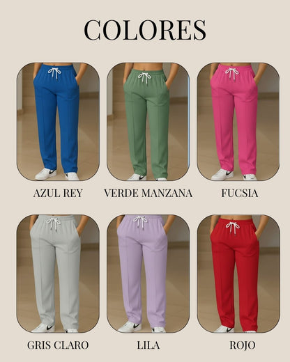 JOGGER BOTA RECTA PARA DAMA