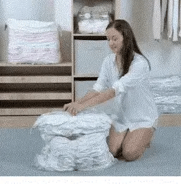 COMBO X 5 BOLSAS AL VACÍO RE-UTILIZABLES + BOMBA DE AIRE MANUAL✅