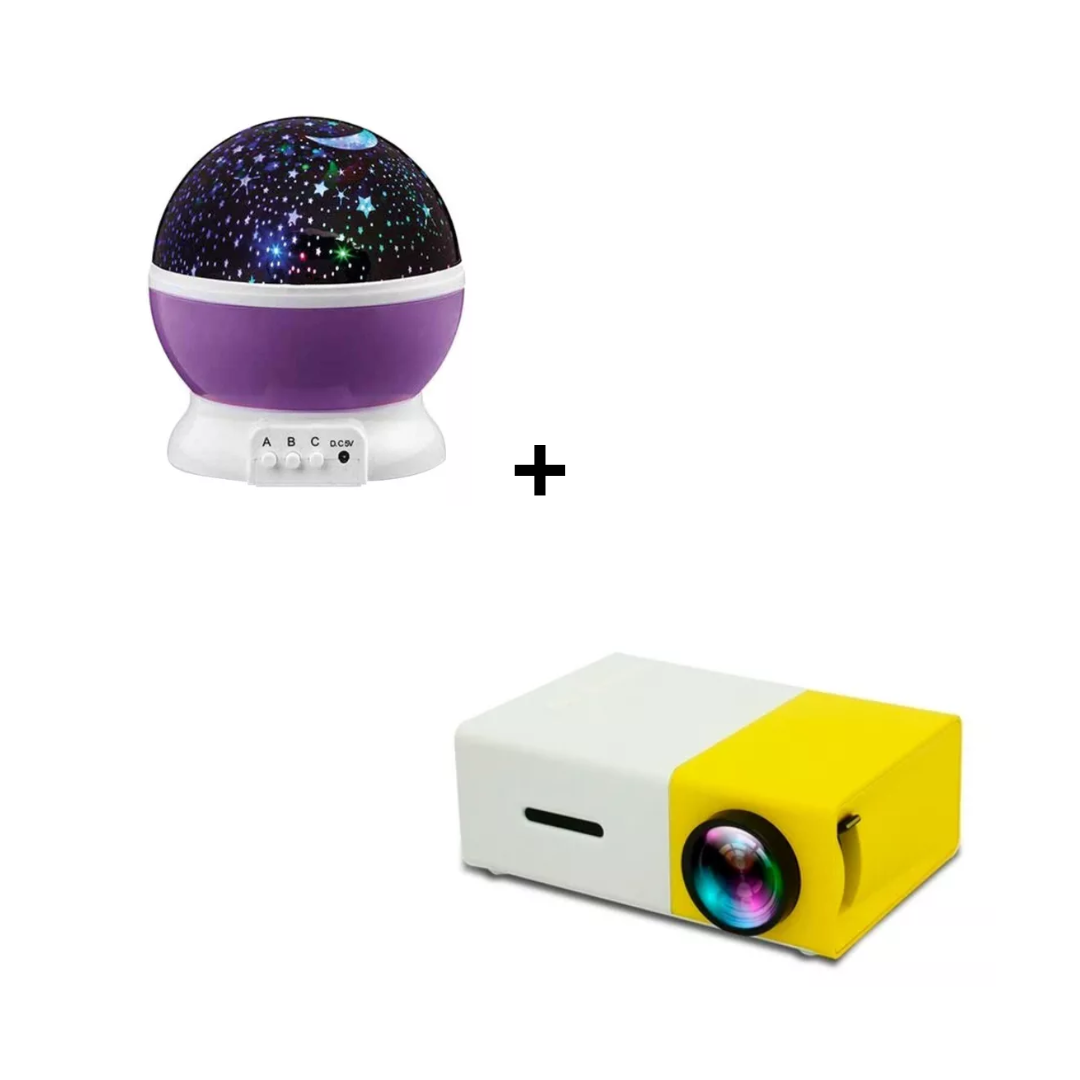 🌠 2. Combo Galáctico: Proyector Estelar + Mini Cine Portátil 😍