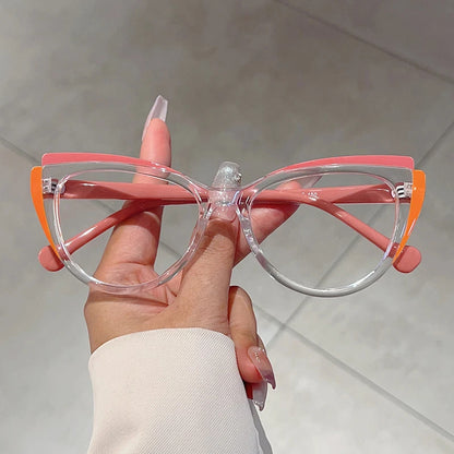 GAFAS ANTI LUZ AZUL INCLUYE ESTUCHE || MARCO- OJO DE GATO DISEÑO ELEGANTE🐱❤️