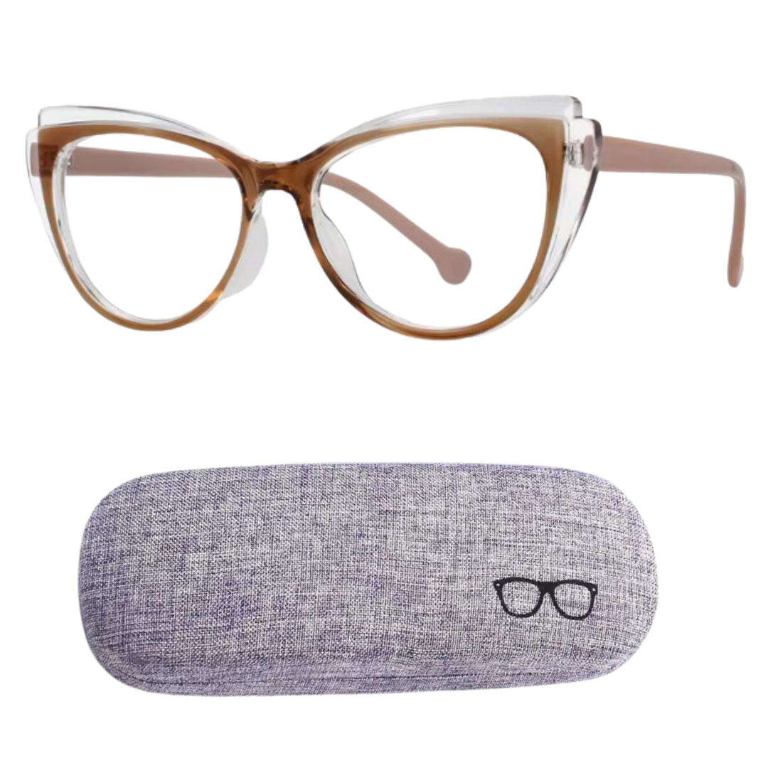 GAFAS ANTI LUZ AZUL INCLUYE ESTUCHE || MARCO- OJO DE GATO DISEÑO ELEGANTE🐱❤️