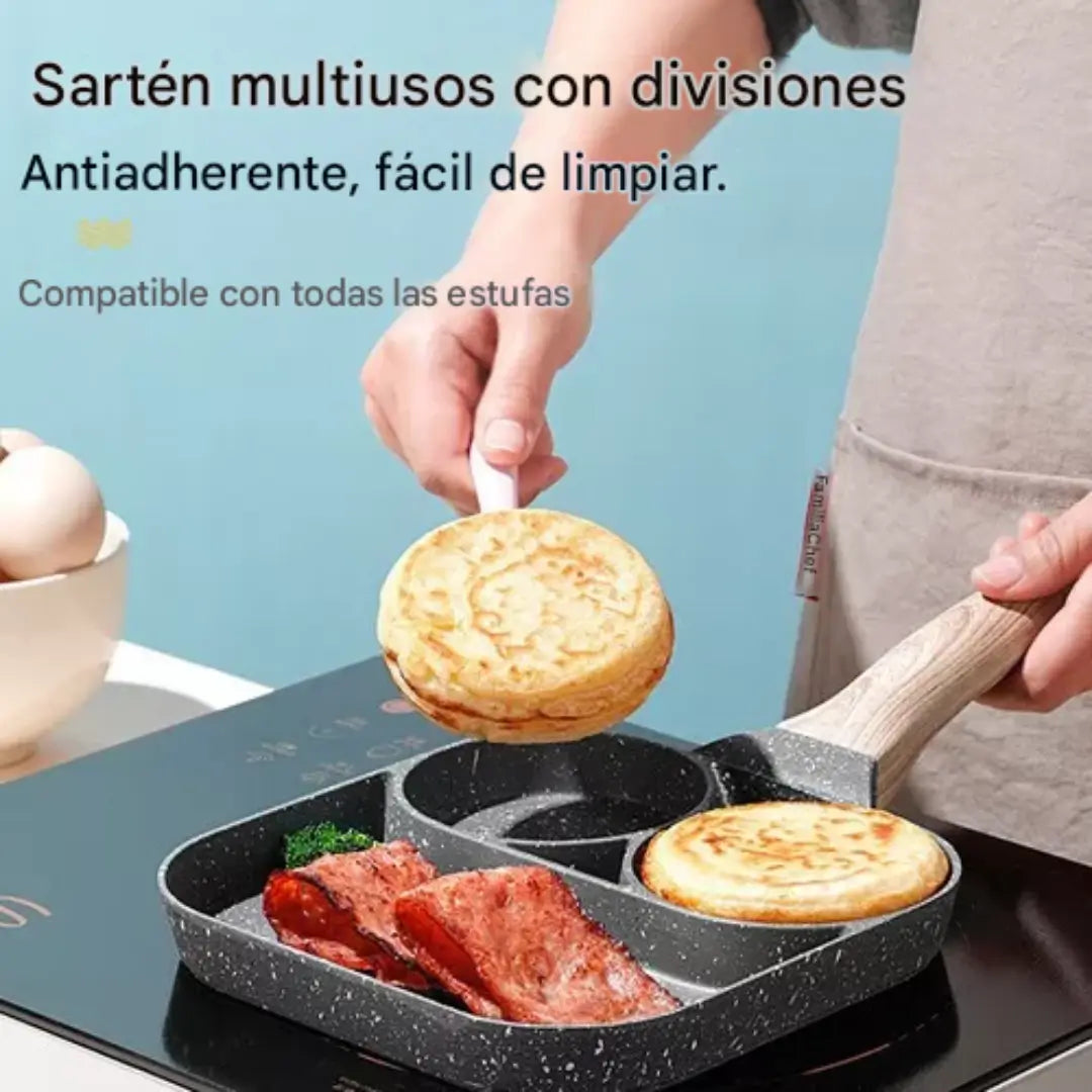 Sartén 3 en 1 De Cerámica Profesional