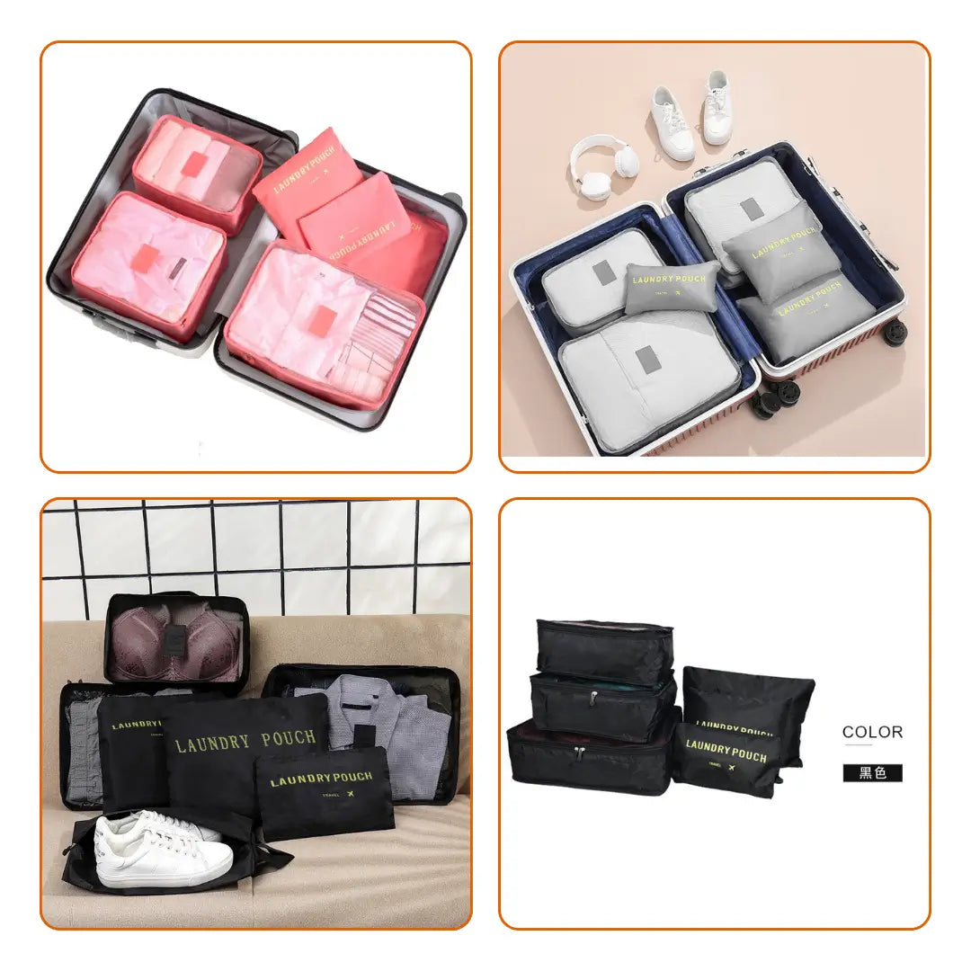 Set Organizador Para Viajes X6 Unidades