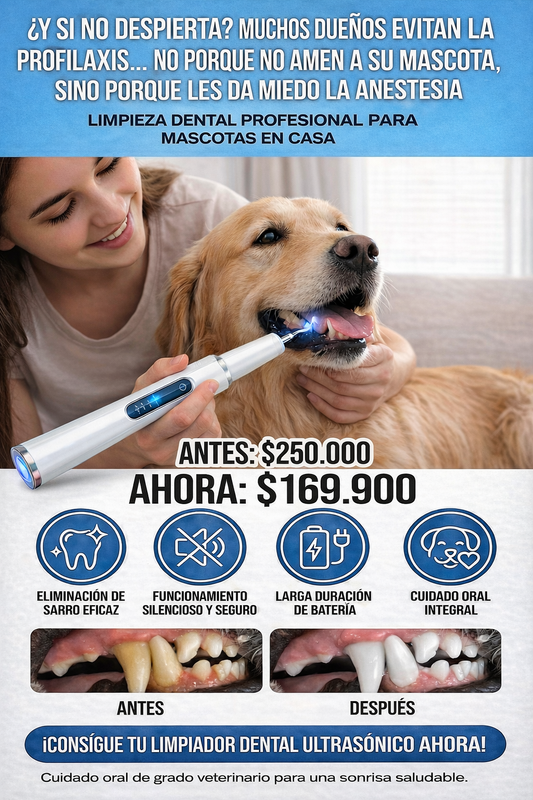 CEPILLO ULTRASONICO PARA MASCOTAS