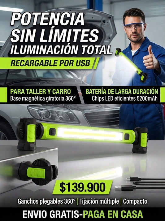 Luz Magnética Profesional para Carro ✨🔋-