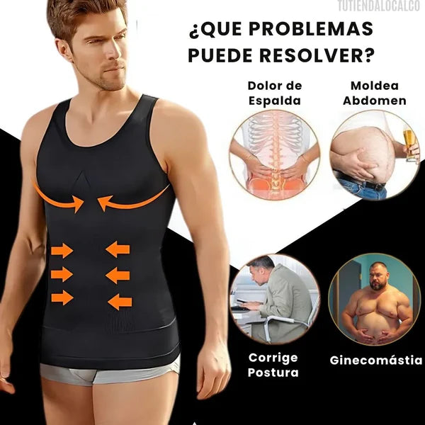 MAXFIT® COMPRESSION el chaleco camisilla de compresión inteligente que define tu cuerpo