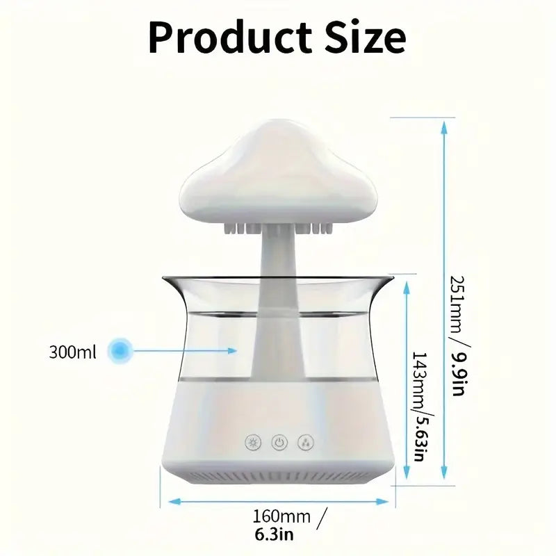 Lampara Nube Lluvia Difusor Parlante Led|| ESCENCIA GRATIS HOY | ENVIO GRATIS 🎁🏠