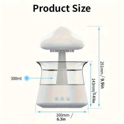 Lampara Nube Lluvia Difusor Parlante Led|| ESCENCIA GRATIS HOY | ENVIO GRATIS 🎁🏠