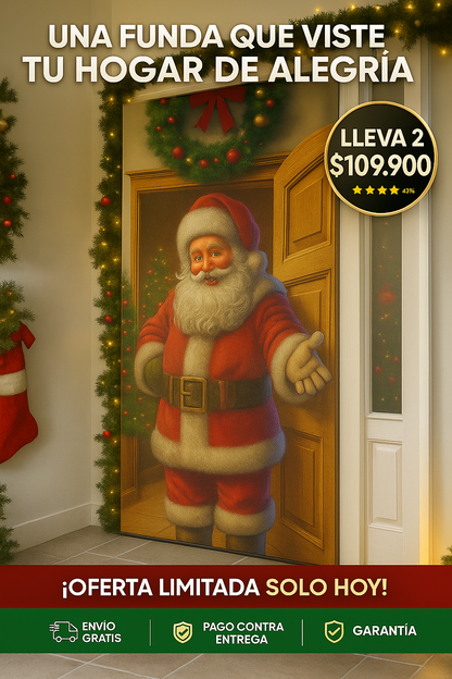 🧑‍🎄Forros navideños ajustables para puerta 🚪
