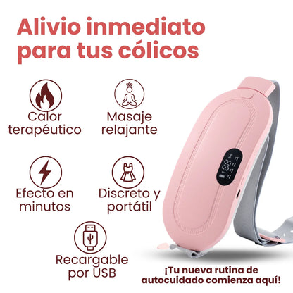 Calmabelt™ - ¡Cinturón Alivia cólicos! USB RECARGABLE|| MASCARILLA GRATIS HOY!💝💫
