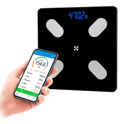 Pesa Bascula Inteligente Bluetooth Grasa Peso Corporal|| CON APP DESDE CELULAR | ENVIO GRATIS🏠✅
