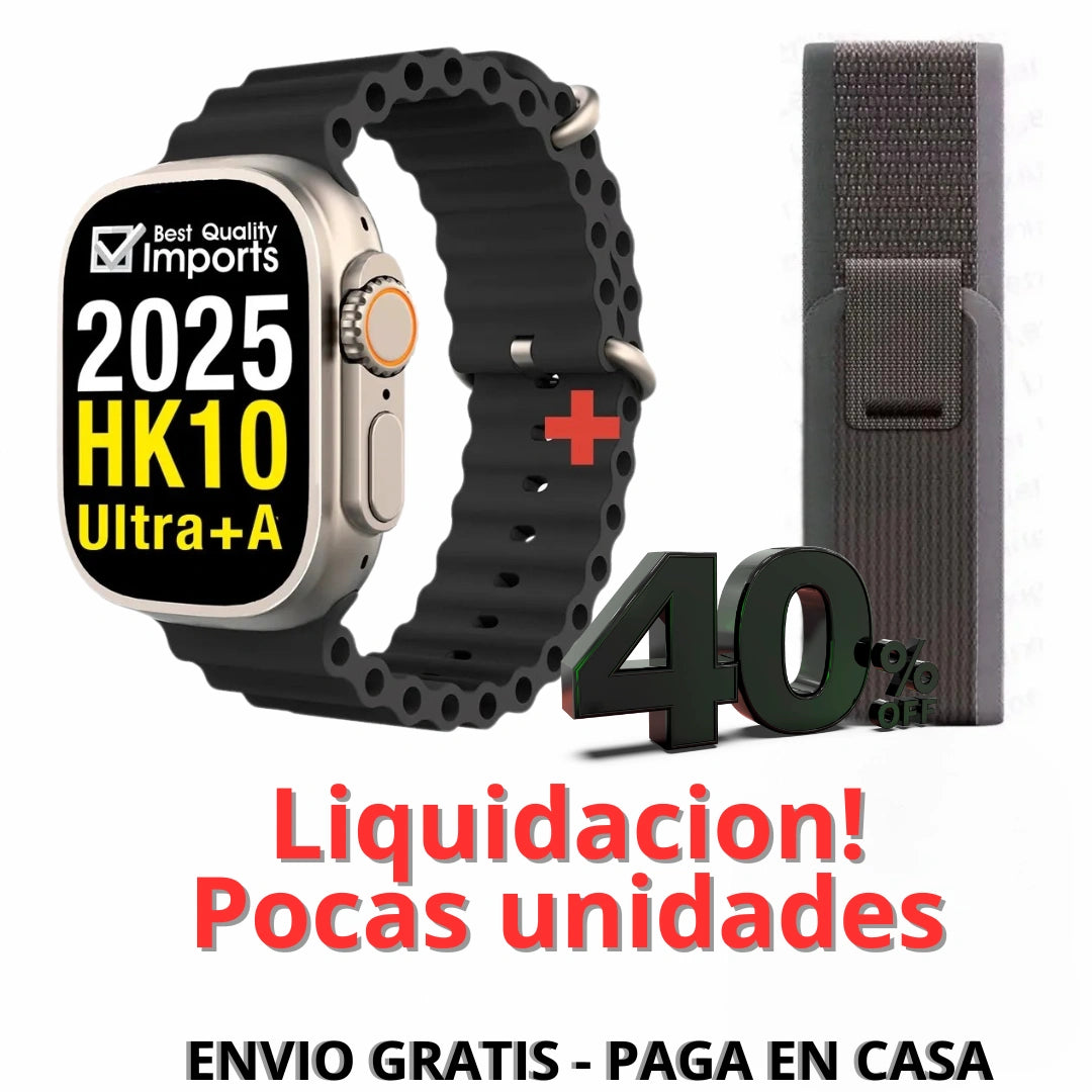 Smartwatch Hk10 Ultra A PANTALLA AMOLED ¡ORIGINAL! Precio de liquidación!