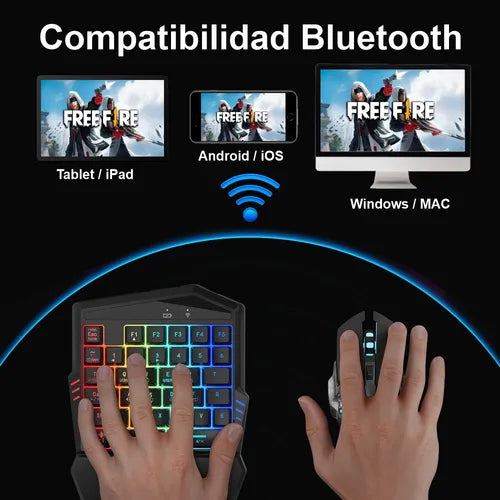 Combo Gamer Para Celular Rgb G98