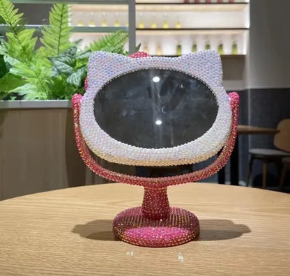 Espejo De Mesa Maquillaje Para Decorar|| INCLUYE KIT DE PEDRERIA💎|| ENVIO GRATIS 🎁