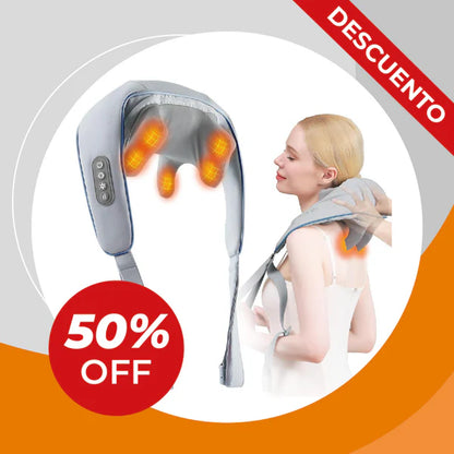 MASAJEADOR CERVICAL PRO-ALIVIO™ ⚡ (Recargable + Calor Relajante)