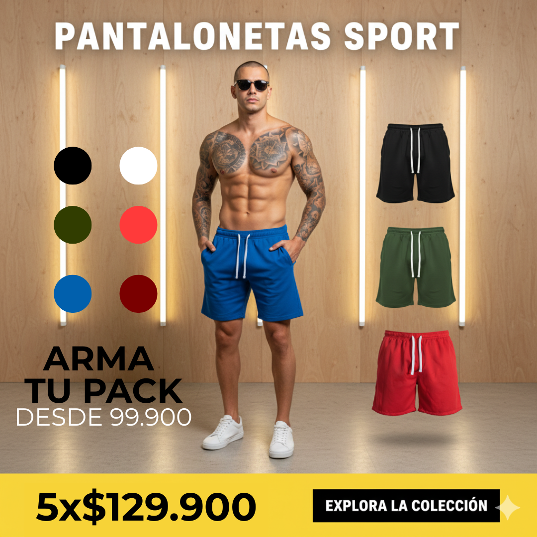 🔥PACKS DE PANTALONETAS PARA CABALLERO|| CASUAL Y COMODO🔥