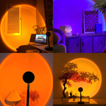 LÁMPARA PROYECTORA DE ATARDECERES CON 16 COLORES 🌈ENVIO GRATIS 🎁