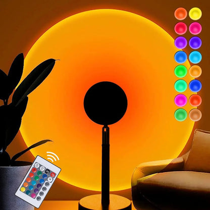 LÁMPARA PROYECTORA DE ATARDECERES CON 16 COLORES 🌈ENVIO GRATIS 🎁