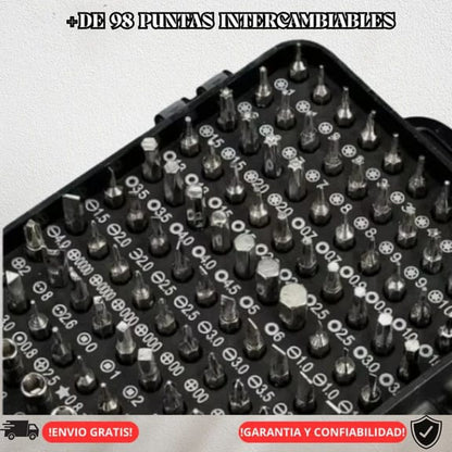 Kit destornillador 115 en 1 - Multi tarea
