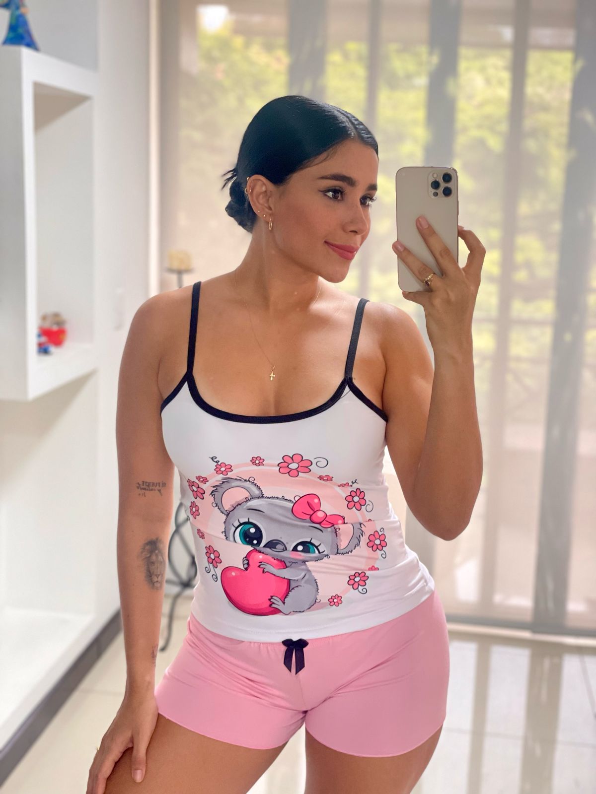 PIJAMA SHORT PIEL DE DURAZNO TALLA UNICA 🍑 HIPER-OFERTA