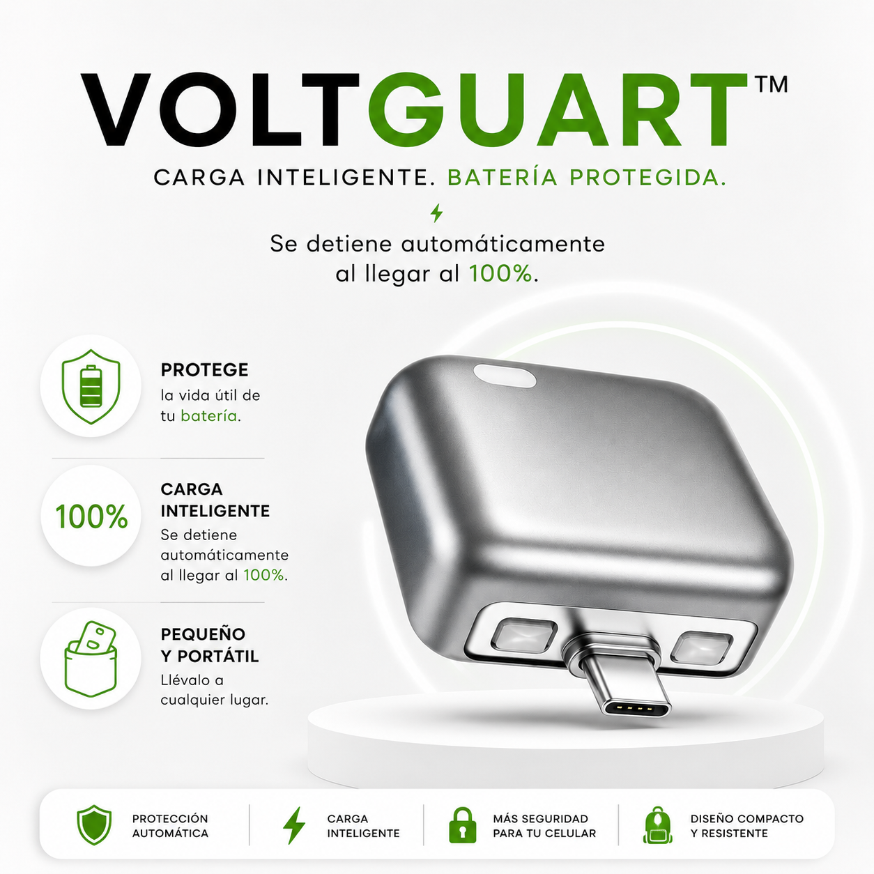 VoltGuard™ Adaptador de corriente con desconexión Automática