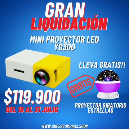 🌠 2. Combo Galáctico: Proyector Estelar + Mini Cine Portátil 😍