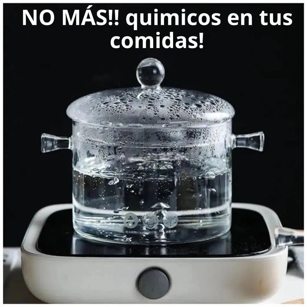 OLLA DE VIDRIO TEMPLADO+CUCHARA GRAMERA | LLEVA HOY GRATIS LIBRO PDF🔥✅