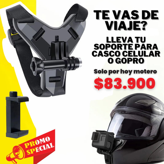 Soporte Holder Para celular o GoPRO para Casco Moto -40%