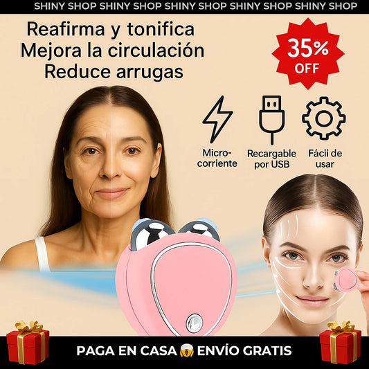 Skindion™ | Microcorriente Reafirmante +GEL CONDUCTOR GRATIS HOY🎁 MANUAL RUTINA YOGA FACIAL