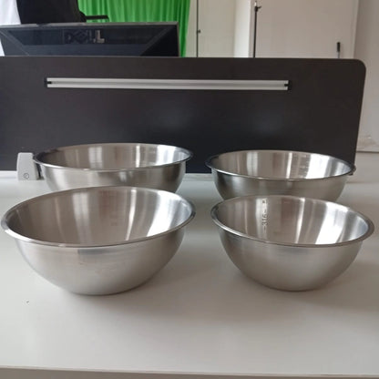 Set De Tazones De Acero Inoxidable X 4 UNDS! ¡PROMO ESPECIAL! -35% DSCTO