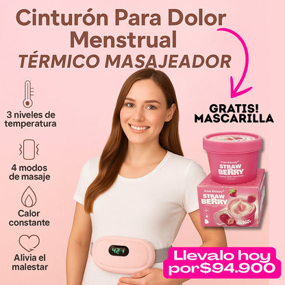 Calmabelt™ - ¡Cinturón Alivia cólicos! USB RECARGABLE|| MASCARILLA GRATIS HOY!💝💫