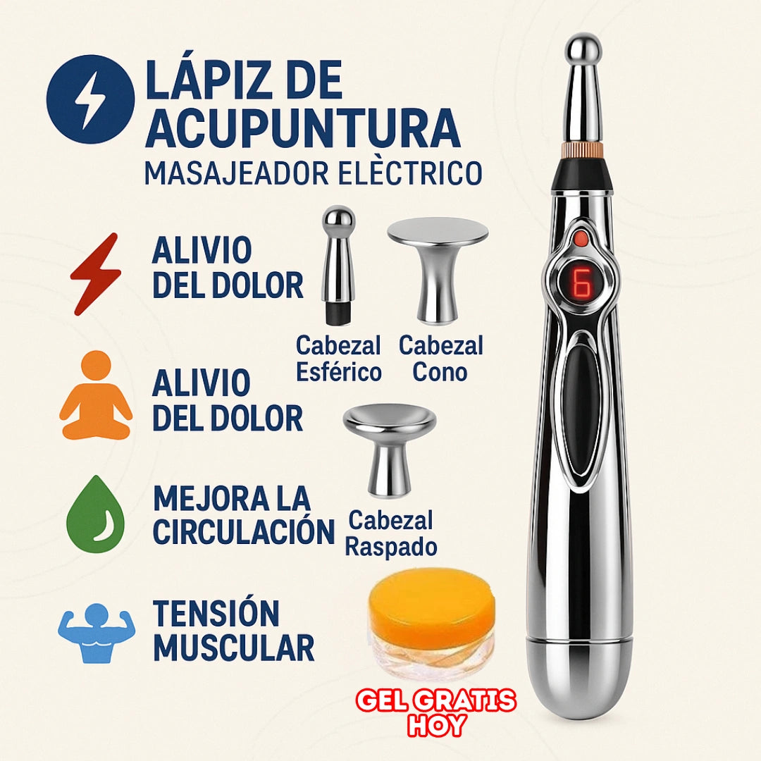 Lapiz De Acupuntura Pro 3 PUNTAS || HOY GEL GRATIS + ENVIO GRATIS🤚🧎