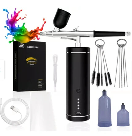 Kit De Aerografo Inalambrico Compresor USB🌈 || Accesorios|| ENVIO GRATIS 🏠