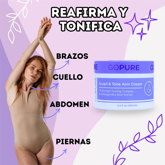 Crema Reafirmante para cuello, brazos, abdomen, piernas 100% Natural! Excelente producto!