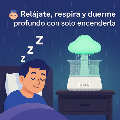 Lampara Nube Lluvia Difusor Parlante Led|| ESCENCIA GRATIS HOY | ENVIO GRATIS 🎁🏠