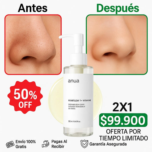 Aceite facial Anti poros negros, el mejor producto para la limpieza de tu piel!⭐⭐⭐⭐⭐