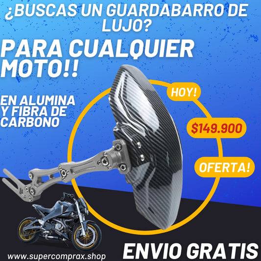 Guardabarro trasero monobrazo desarmable universal || ENVIO GRATIS 🏠✅