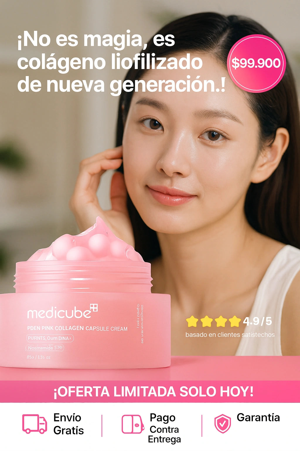 CAPSULAS PDRN PURO MEDICUBE® COLÁGENO Y NIACINAMIDA