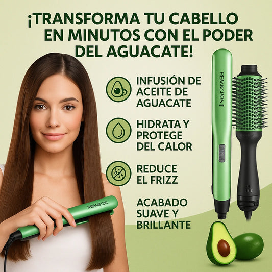 COMBO AGUACATE🥑 PLANCHA + CEPILLO || ENVIO GRATIS🎁