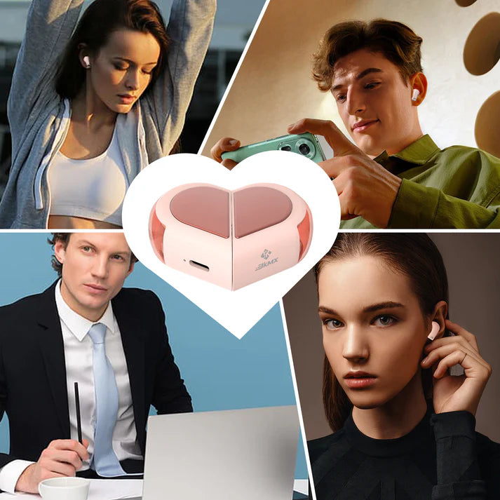 💖AUDIFONOS EN FORMA DE CORAZON JKMX 💖