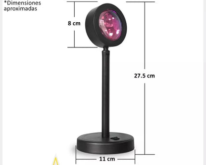 LÁMPARA PROYECTORA DE ATARDECERES CON 16 COLORES 🌈ENVIO GRATIS 🎁